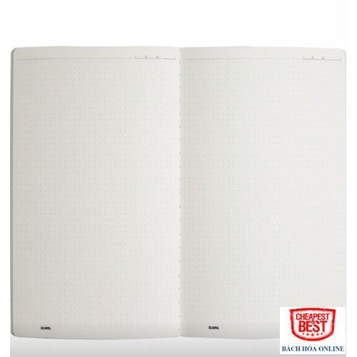 Vở May Dán Gáy Caro, Chấm Dot Grid Klong B5 - 80 Trang; MS: 834, 837 Giấy Màu Kem, Định Lượng 100