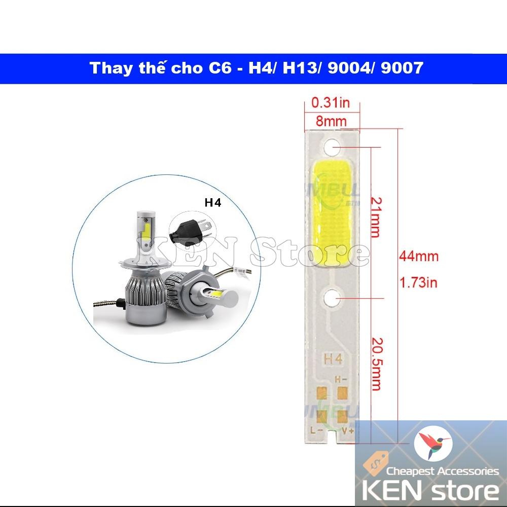 Bóng led, chip led, nhân led COB thay thế cho bóng led C6 S2 15W