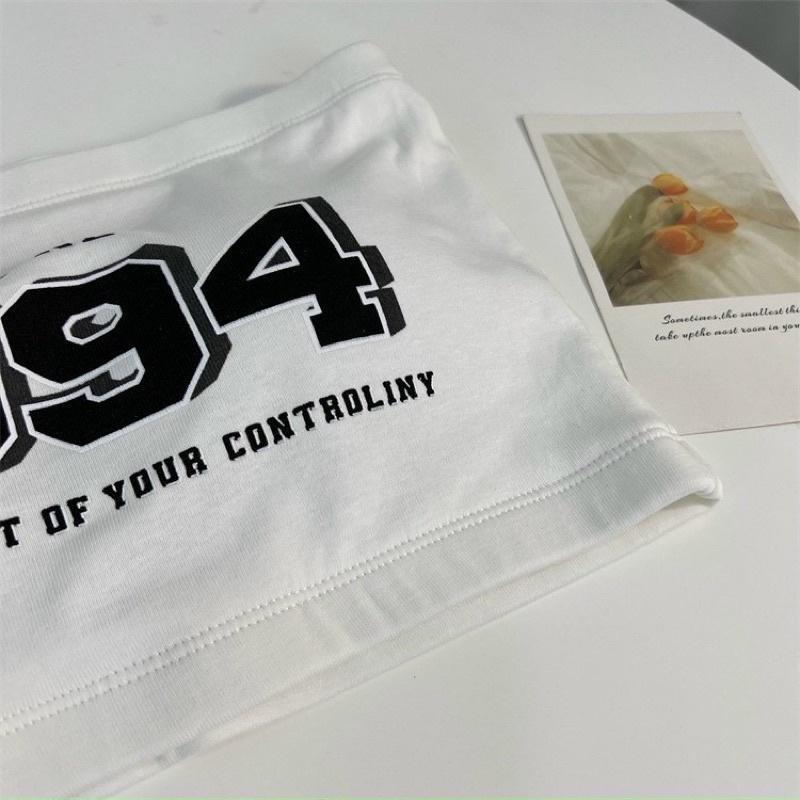 ÁO BRA HỌA TIẾT 1994, Áo ống cúp ngực không dây, có đệm lót 1cm may liền áo, chất thun cotton, Phong Cách HànQuốc quyến.rũ Nữ Top Women Dáng Ngắn