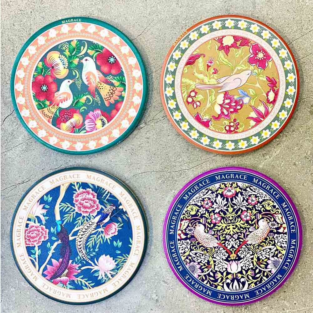 Set 4 Lót ly gốm cách nhiệt Magrace Paris