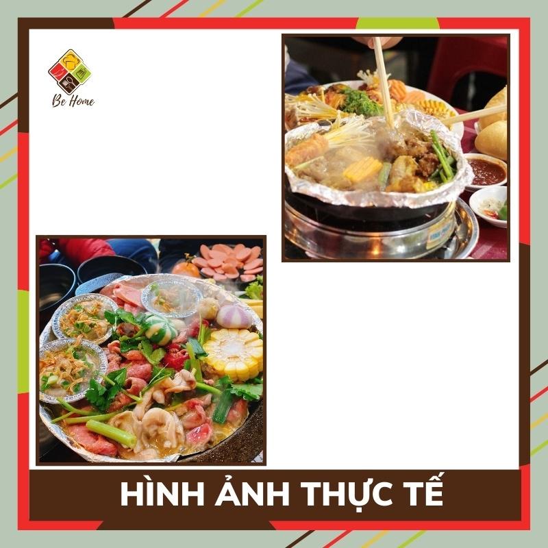 Chảo Gang Đen Trắng Chống Dính Chuyên Dụng Cho Đồ Nướng