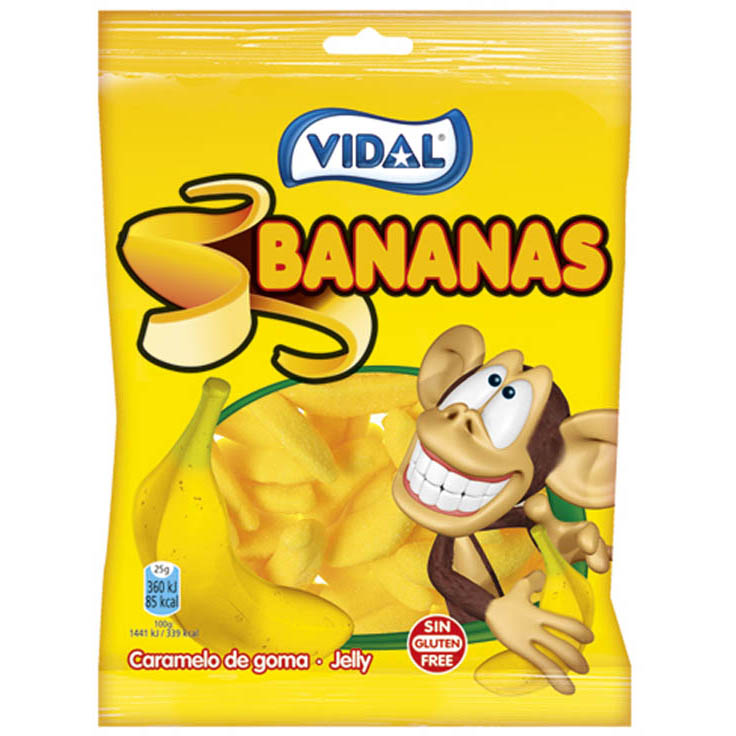 Kẹo dẻo Vidal Bananas