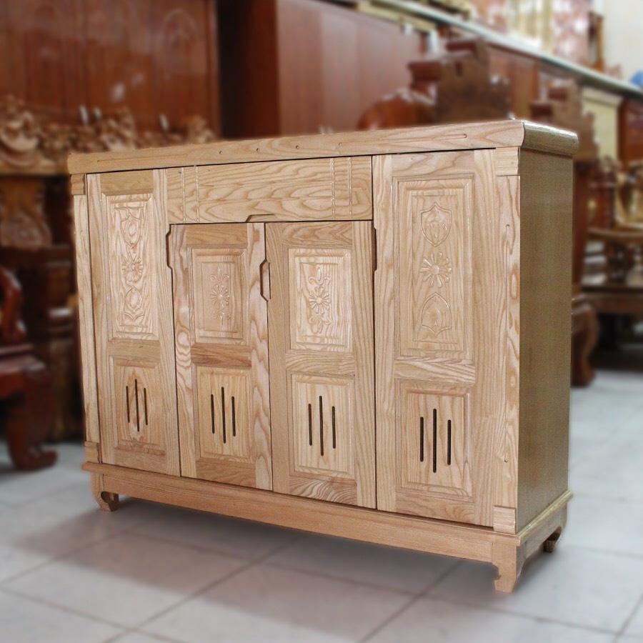 combo tủ áo gỗ gõ đỏ 4 cánh và tủ dày dép 4 cánh hàng đẹp