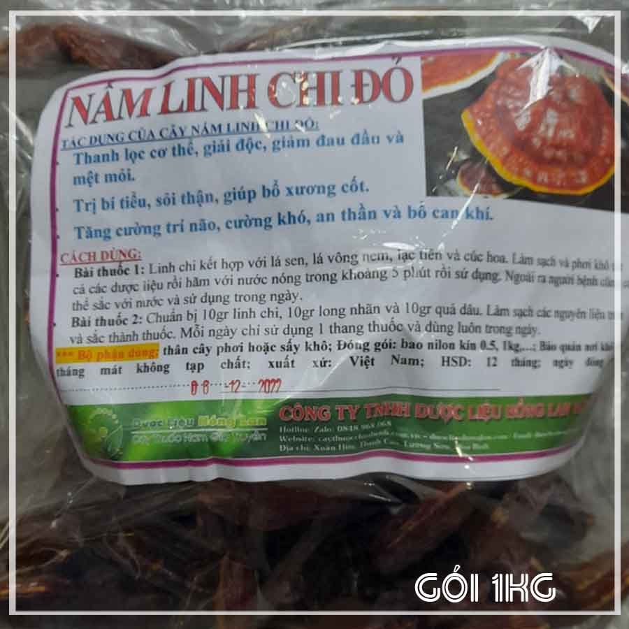 1kg Nấm Linh Chi Đỏ Hàn Quốc loại 1