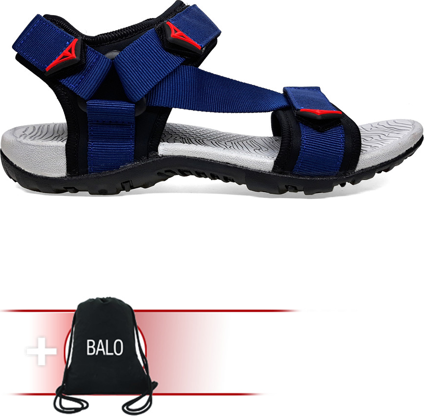 Giày Sandal Việt Thủy Quai Chéo VT2 - Xanh Dương - Tặng Kèm Balo Túi Rút Đặc Biệt