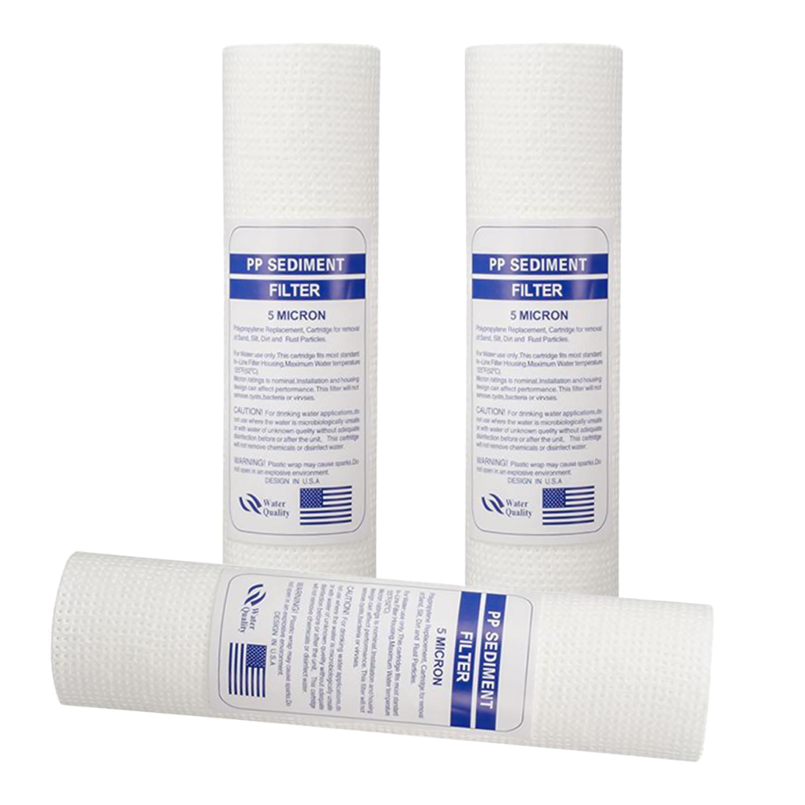 2X 10"x2.5" 120g PP Sediment Water Filter House Cartridge Reverse Osmosis 5