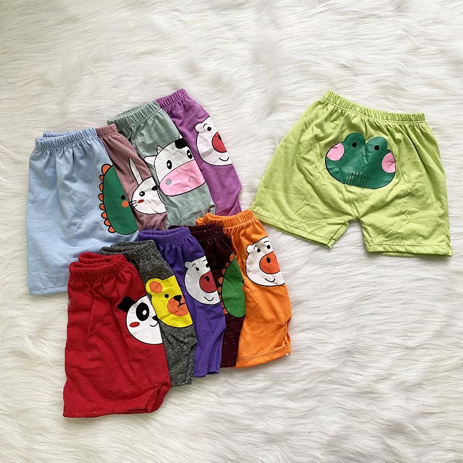 Quần Chip Quần Chục Đùi Cotton Borip Mông Thú Dễ Thương Cho Bé Trai Và Bé Gái BOBO Size 6-16kg