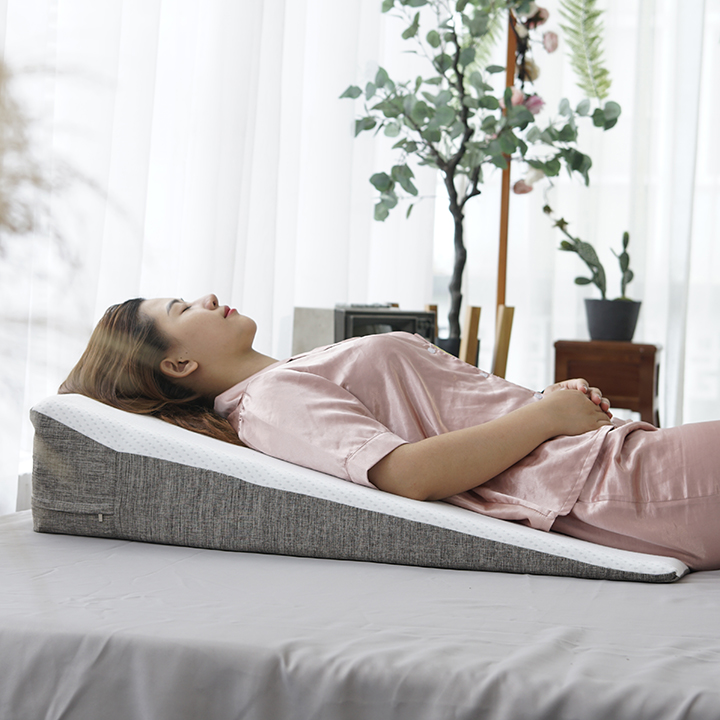 Đệm Chống Trào Ngược Dạ Dày Thực Quản Người Lớn Hi-Sleep Dài 90cm - Dài hơn - Chống trượt tuyệt đối - Nghiêng trái thoải mái - Được bác sĩ khuyên dùng