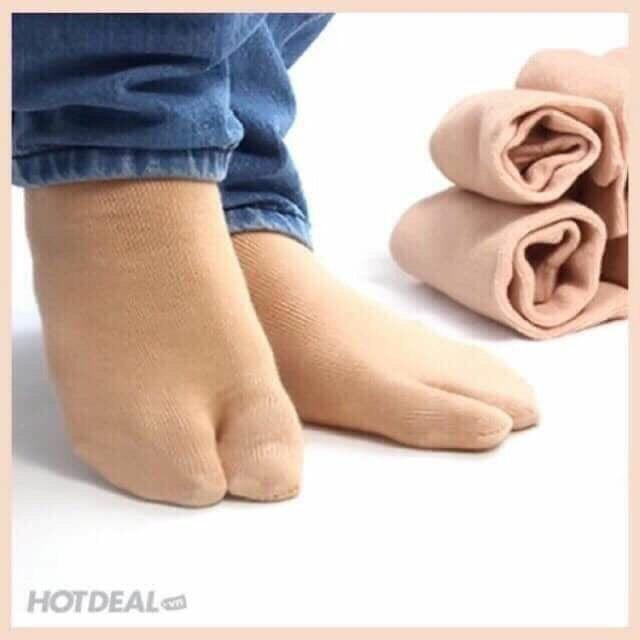 COMBO 10 đôi tất xỏ ngón cotton chất dày đẹp