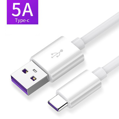 Cáp Sạc Nhanh USB Type-C cho Samsung S8/9, Note 8/9, Oppo Trắng Tím