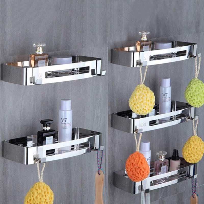 Kệ nhà tắm dán tường Inox 304 cao cấp HT811
