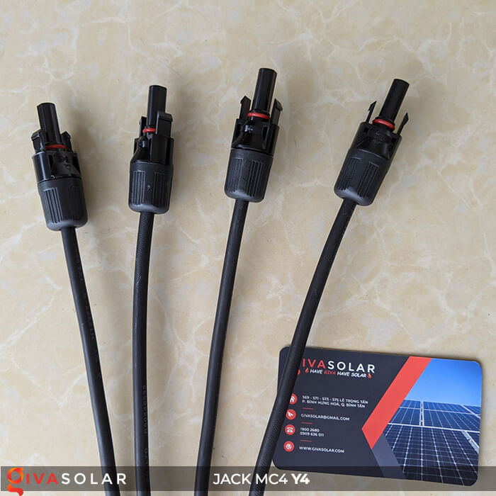 Cặp Jack kết nối chữ Y phân 4 nhánh MC4 GV-Y4