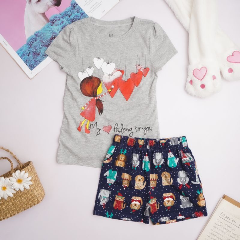 Bộ cotton cho bé gái 4-14 tuổi