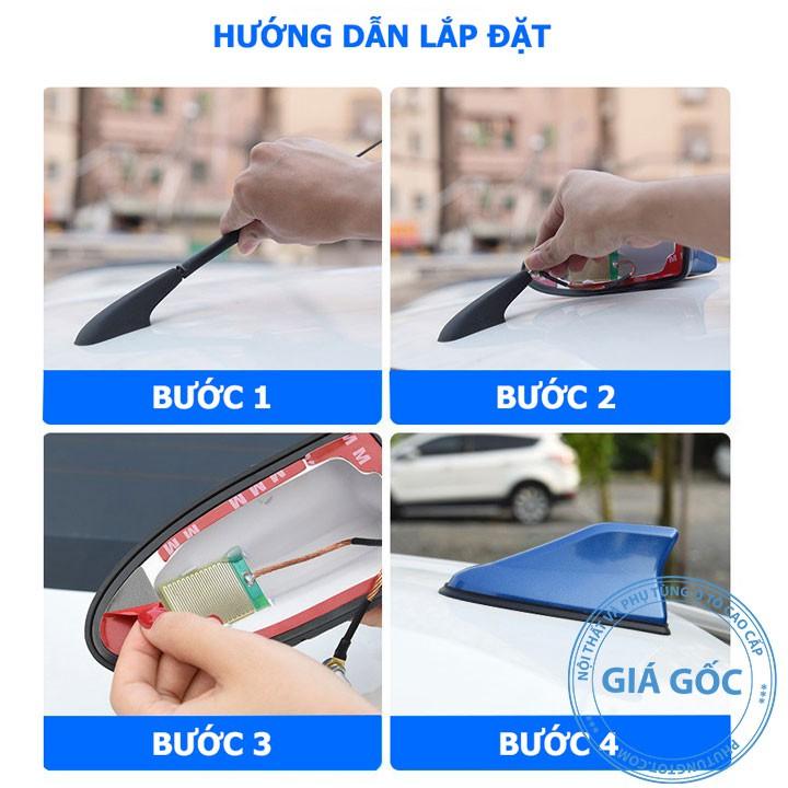 Ăng ten vây cá mâp thời trang dùng thu sóng radio cho ô tô nhiều màu sắc