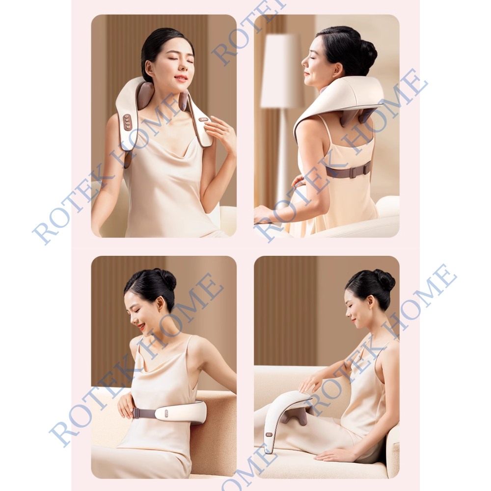 Máy Massage Cổ Vai Gáy 6D bản PRO - Mô Phỏng Kỹ Thuật Massage Số 8