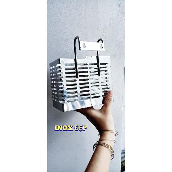 ỐNG ĐỰNG ĐŨA MUỖNG VUÔNG LƯỚI 2 NGĂN,INOX 304,DÀY DẶN ,CHẮC CHẮN,SÁNG BÓNG,GIÁ XƯỞNG