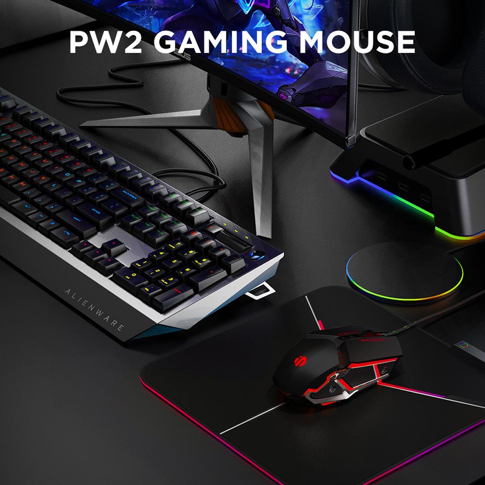 Chuột Game Hình Chuột Máy Tính Game Thủ Im Lặng Mause Với Đèn Nền RGB Công Thái Chuột Chơi Game Đèn LED 4800 DPI Chuột Cho Máy Tính laptop LOL