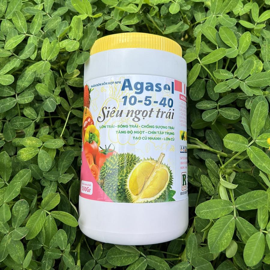 Phân bón lá Agasol 10-5-40 + TE SIÊU NGỌT TRÁI - Lớn trái, bóng trái, tăng độ ngọt trái, tạo củ nhanh, lớn củ