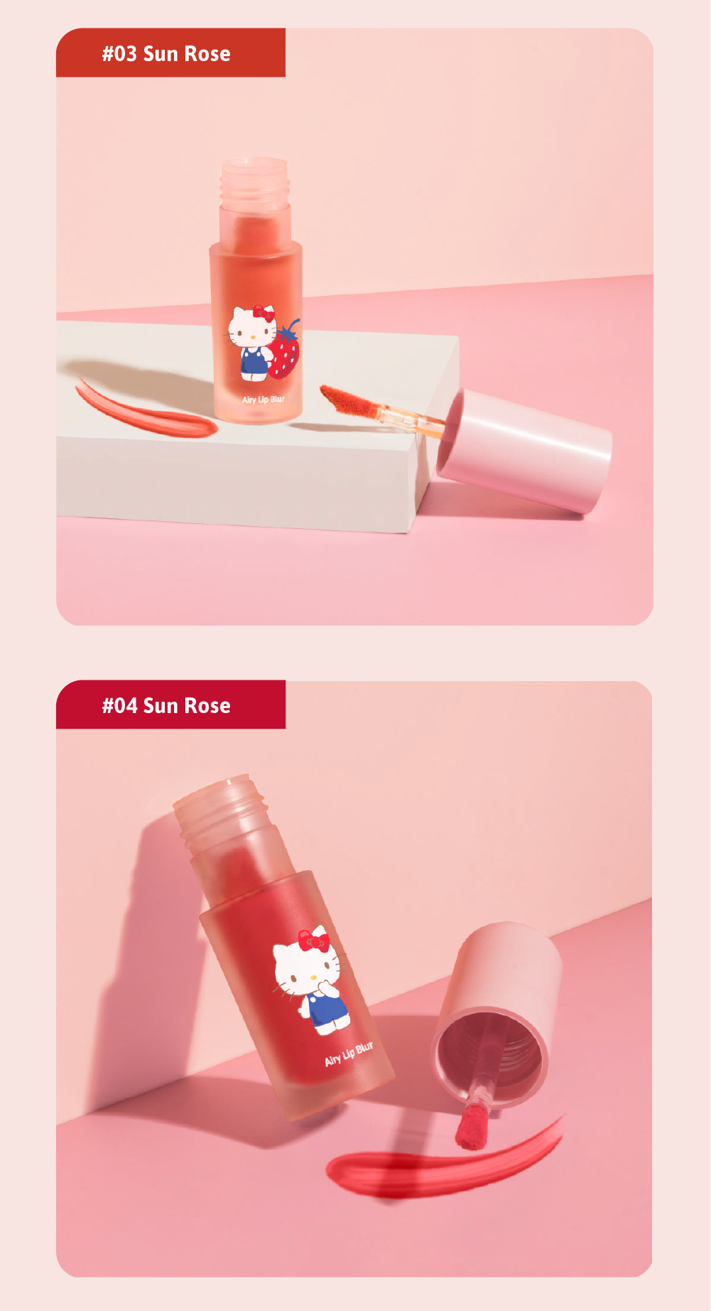 Son kem lì Hello Kitty Cathy Doll Airy Lip Blur 4g