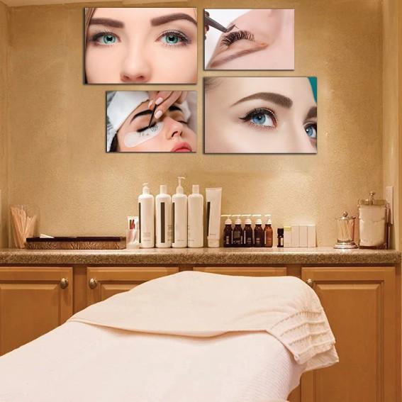 Tranh spa trang trí tiệm nối mi, dán mí, phun xăm thẩm mỹ