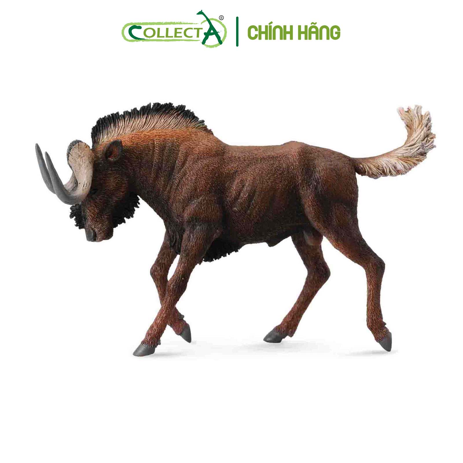 Mô hình thu nhỏ: Linh Dương Đầu Bò - Black Wildebeest , hiệu: CollectA, mã HS 9651160[88542] -  Chất liệu an toàn cho trẻ - Hàng chính hãng