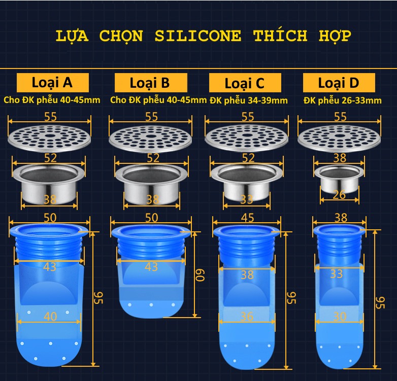 Chống mùi cho nhà vệ sinh bằng Silicone