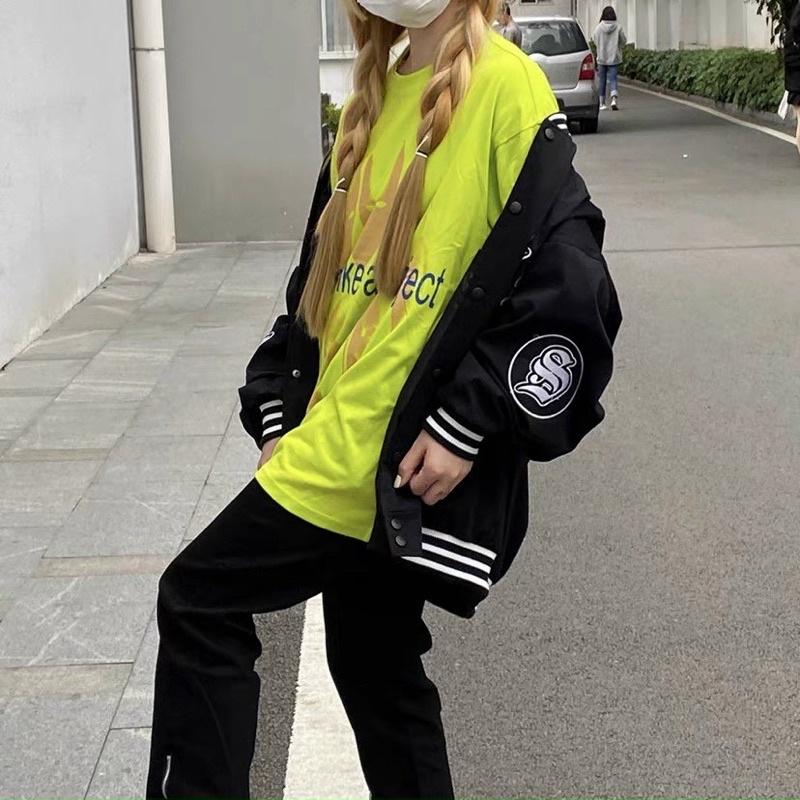 Áo Khoác Nỉ Bomber 3 Sọc Form Rộng Nam Nữ Unisex- Áo Khoác Thu Đông Ulzzang