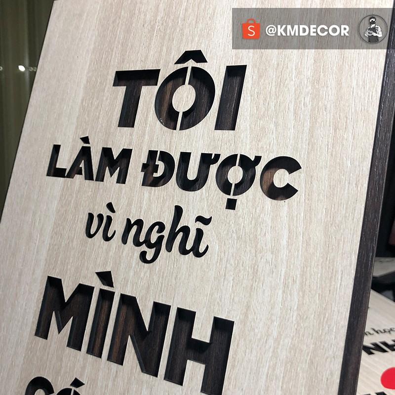 Tranh tạo động lực TBIG - Tôi làm được vì nghĩ mình có thể