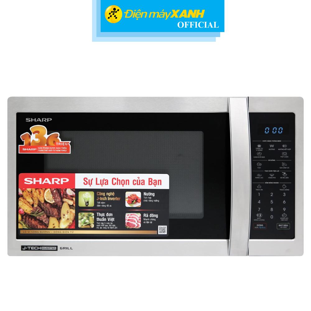 Lò vi sóng có nướng Sharp R-G52XVN-ST 25 lít - Hàng Chính Hãng