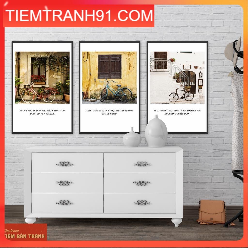Tranh treo tường - Bộ 3 bức canvas tổng hợp 13 , tranh canvas giá rẻ