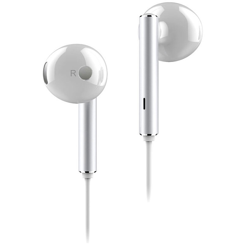 Tai Nghe Huawei AM116 với giắc cắm 3.5mm Microphone âm thanh nổi và nút chỉnh âm lượng, thân kim loại