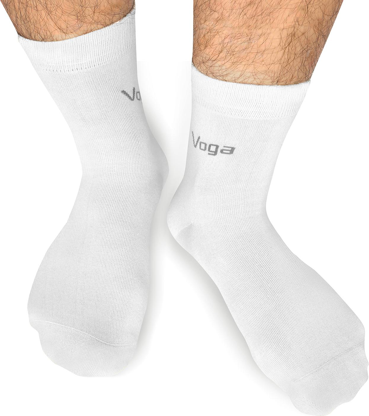 Set 3 Đôi Tất Vớ Nam Cao Cấp Voga Cổ Cao - Đen, Xám, Trắng
