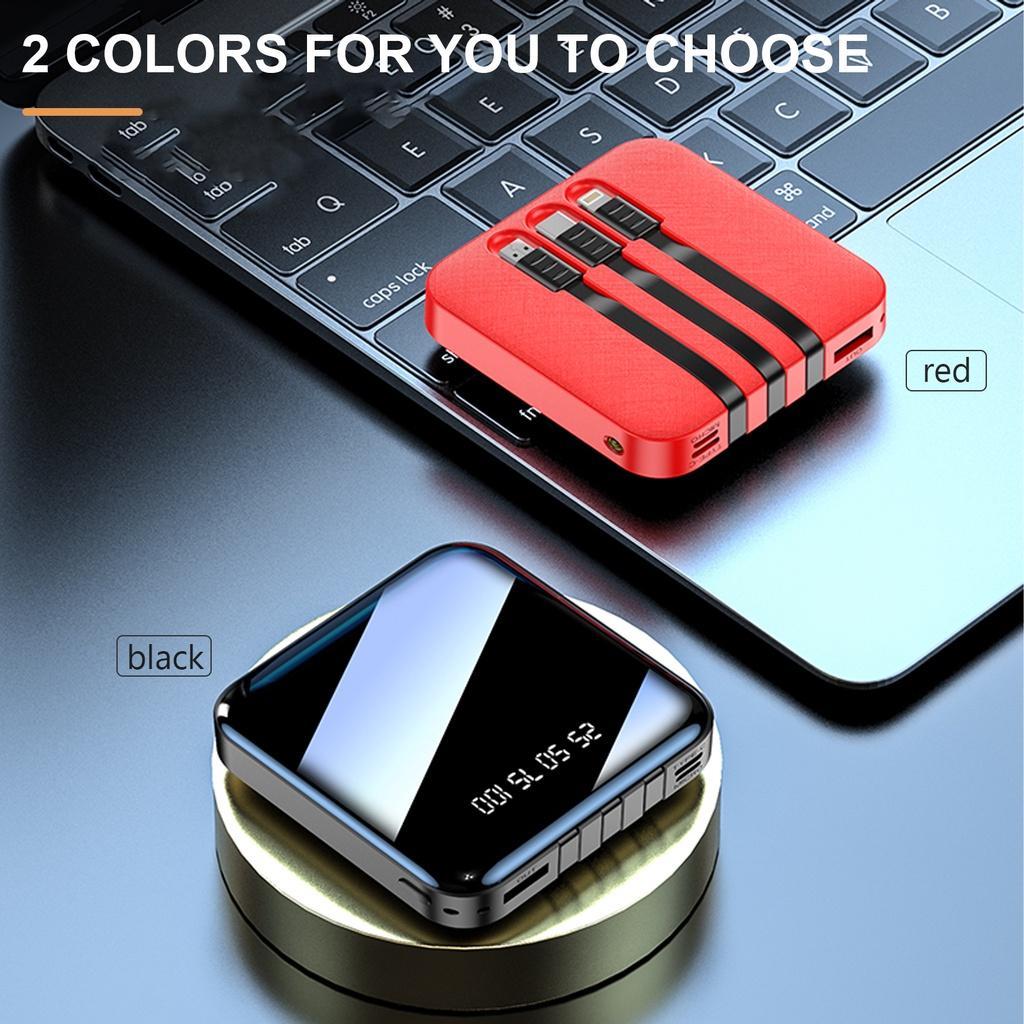 Sạc dự phòng tích hợp màn hình Led dung Lượng 10000MAH kèm cáp usb type-c micro