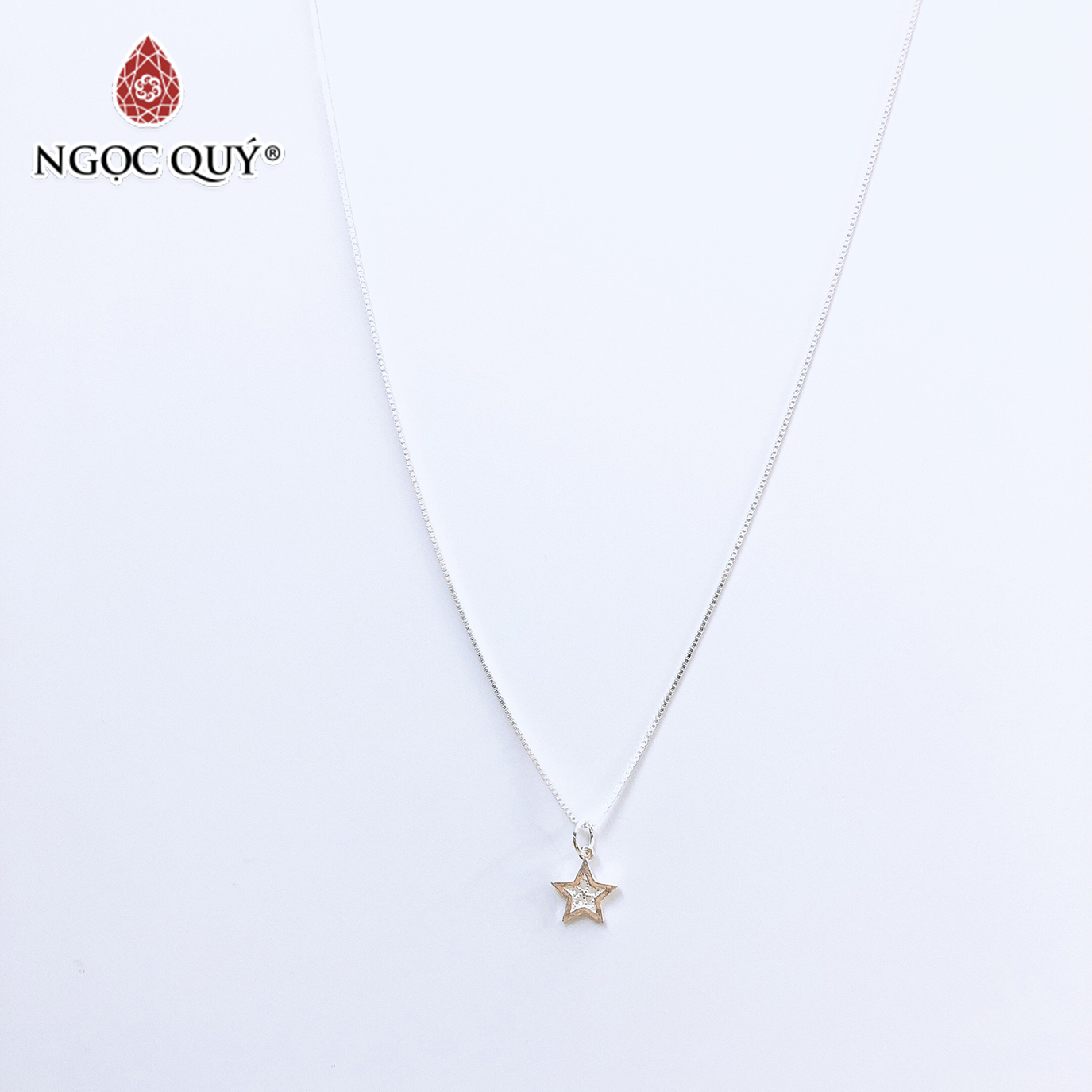 Dây chuyền bạc mặt ngôi sao - Ngọc Quý Gemstones