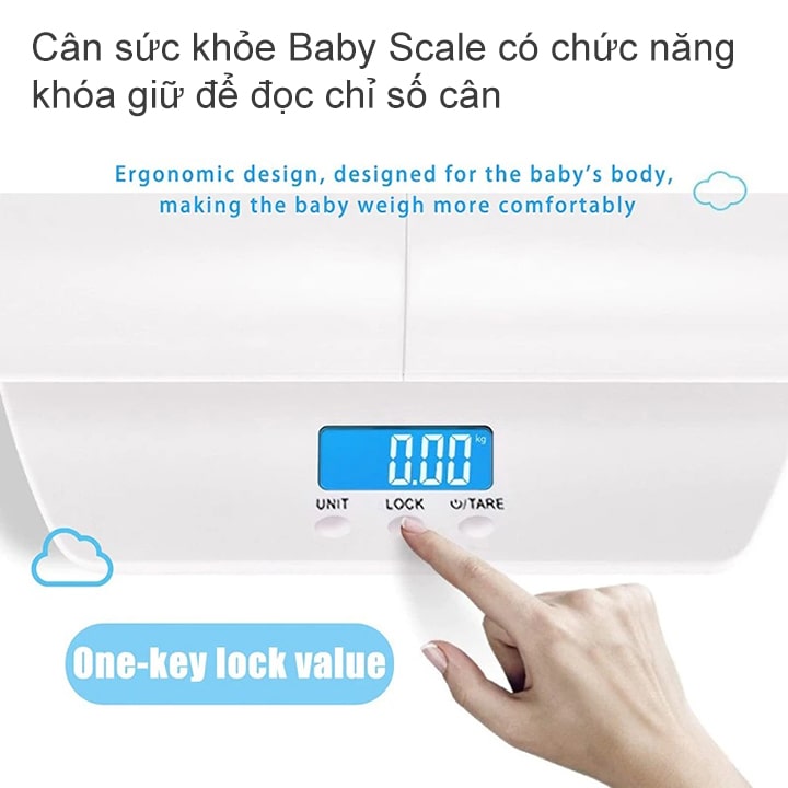 Cân Điện Tử Cho Bé Sơ Sinh Kết Hợp Đo Chiều Cao BABY SCALE V2