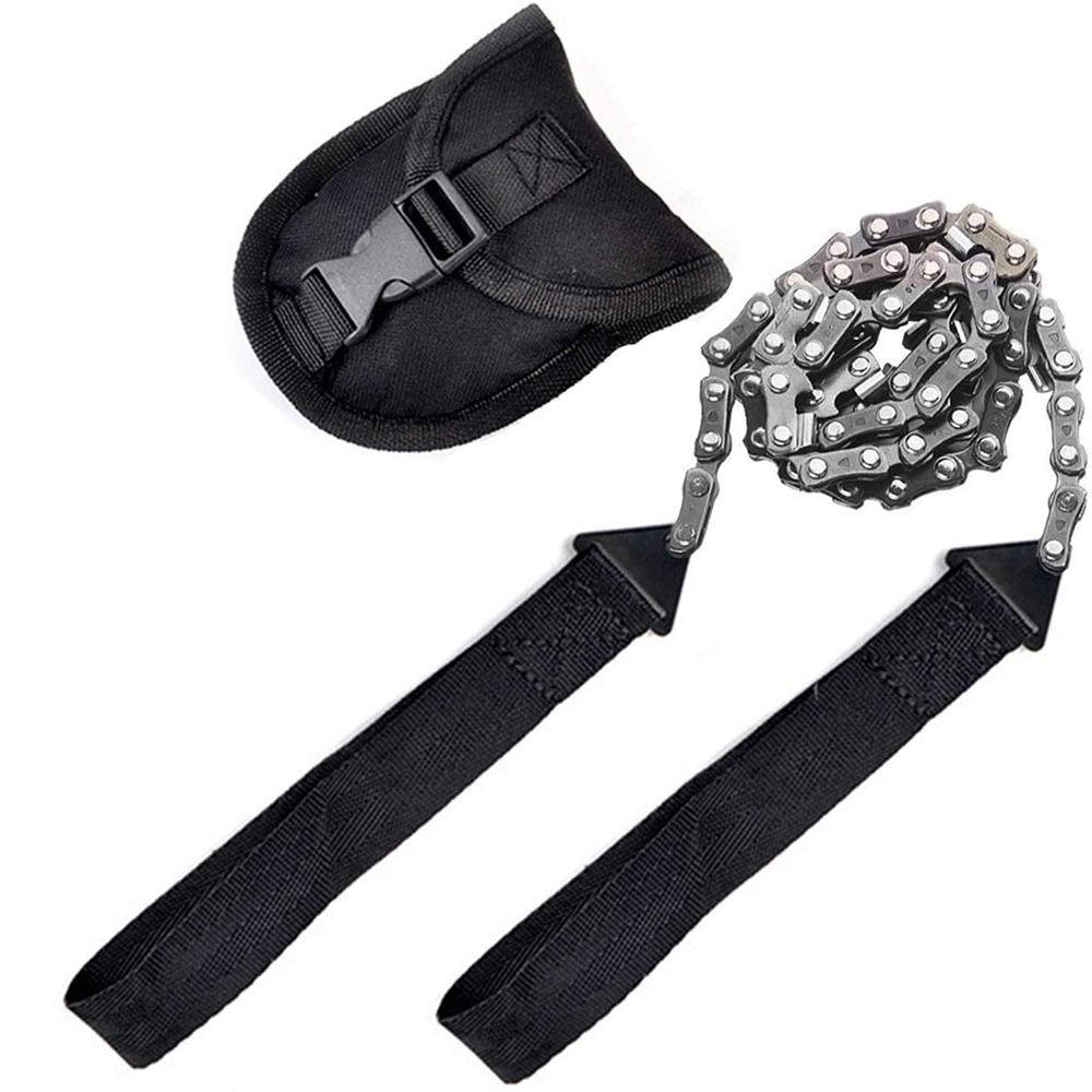 Outdoor Camping Tools Garden Tools 24-inch Portable Outdoor Survival Hand Zipper Saw Wire Saw Handheld Chains Saw Wood