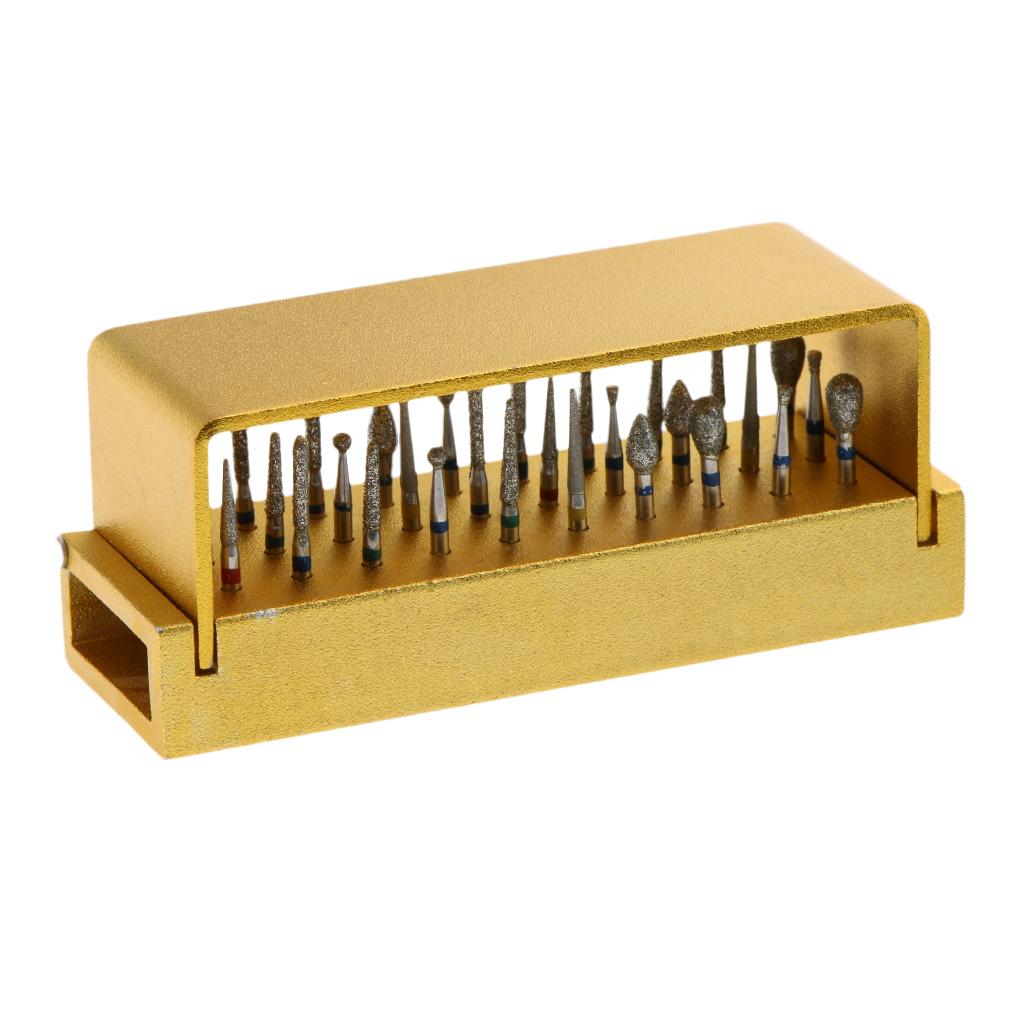 Holder Block Case Stand Box With 30pcs 1.6mm FG Diamond Drills