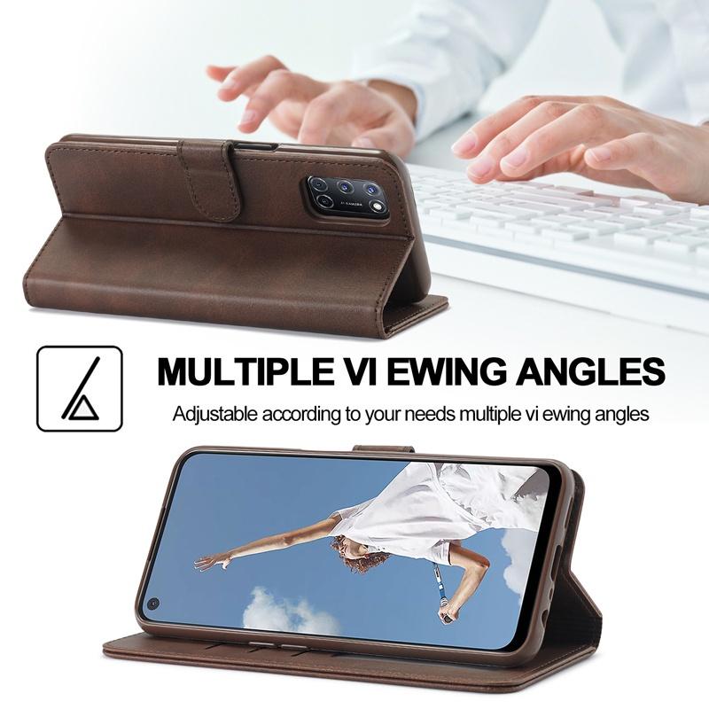 Ốp lưng điện thoại dạng ví lật có ngăn đựng thẻ dành cho VIVO Y73 6.44" 2021 Vivo V21e 6.44" 4G