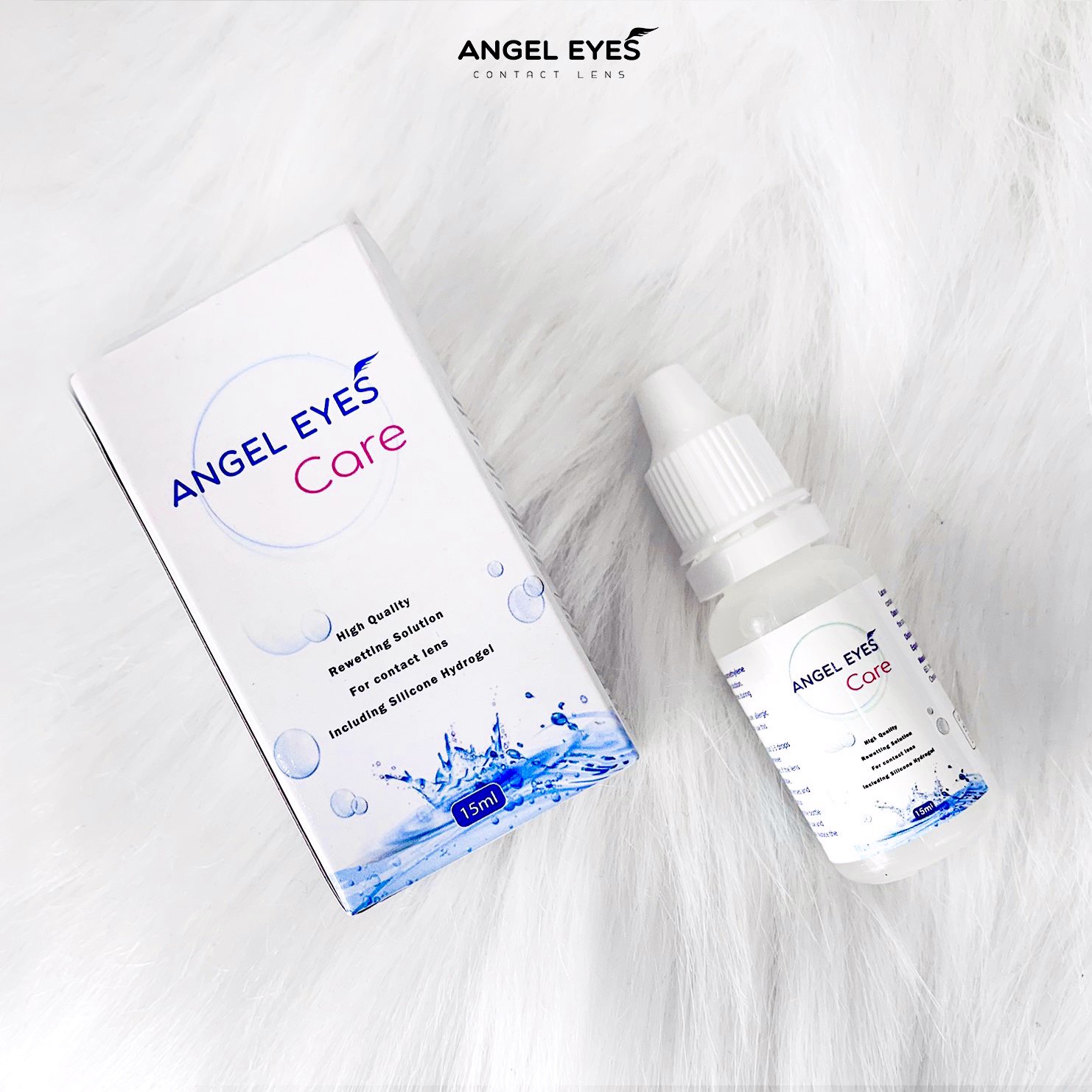 Nước nhỏ mắt lens Angel Eyes Care 15ml cao cấp cho mắt nhạy cảm