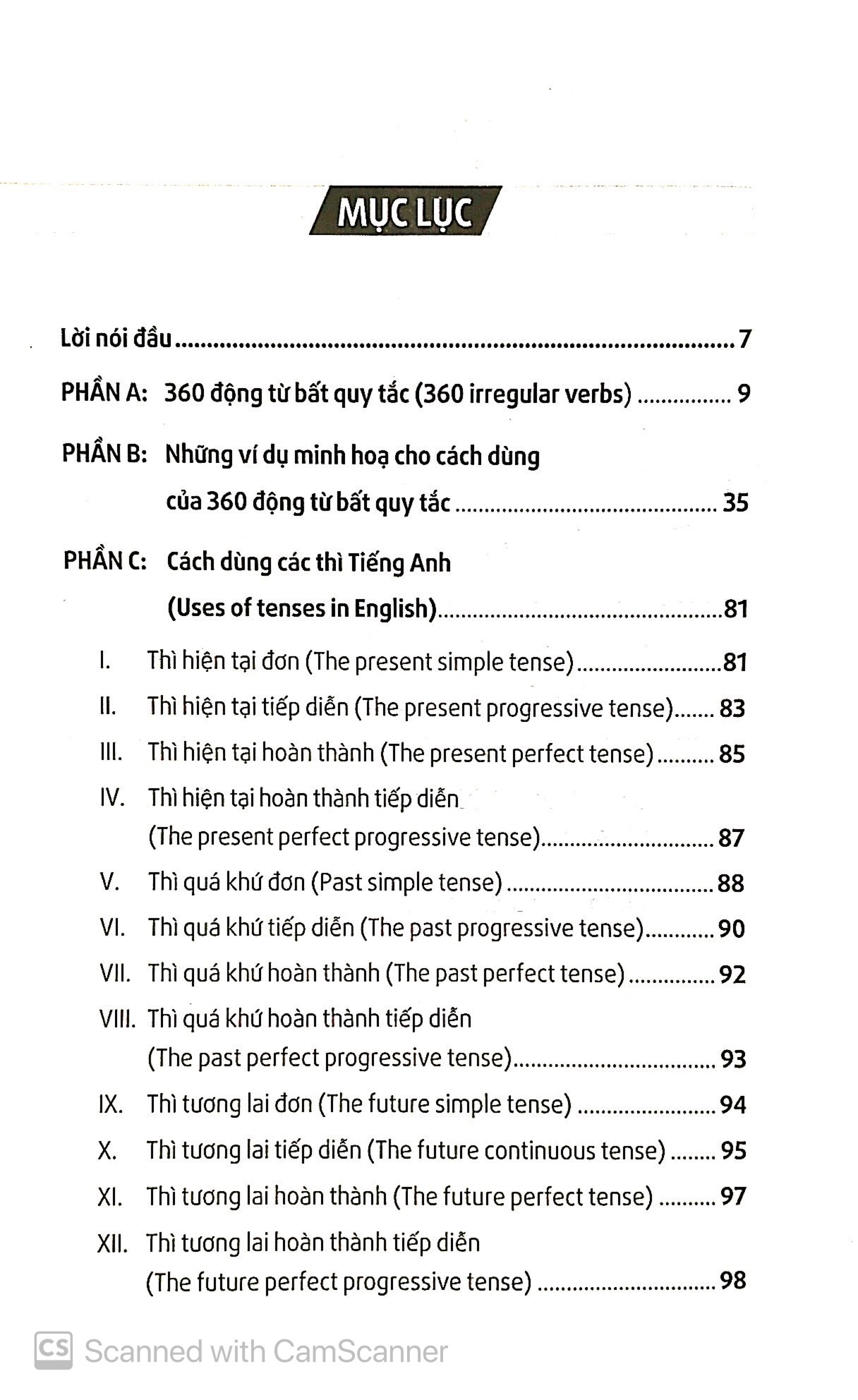 360 Động Từ Bất Quy Tắc & Cách Dùng Các Thì Trong Tiếng Anh