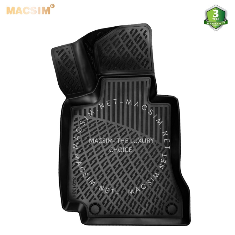 Thảm lót sàn ô tô nhựa TPU Silicon Mercedes C Class W204 2007-2014 Nhãn hiệu Macsim