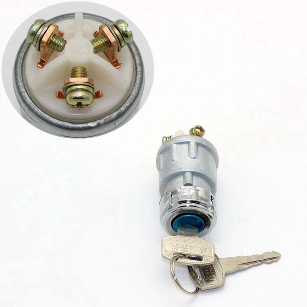 12V Car Motorcycle Bike Boat Universal Ignition Key Switch Barrel