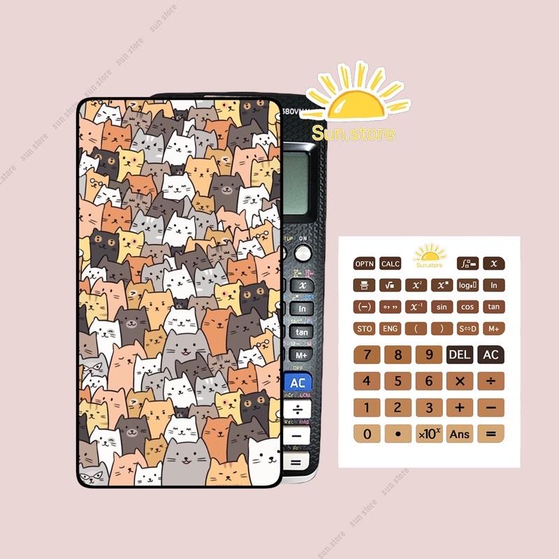 Skin dán máy tính casio có in theo yêu cầu