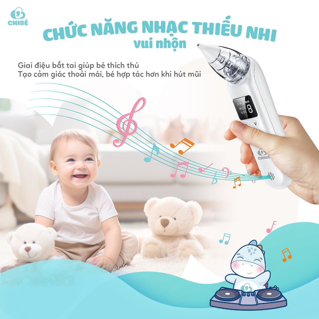 Hút mũi trẻ em CHIBÉ Plus thế hệ mới