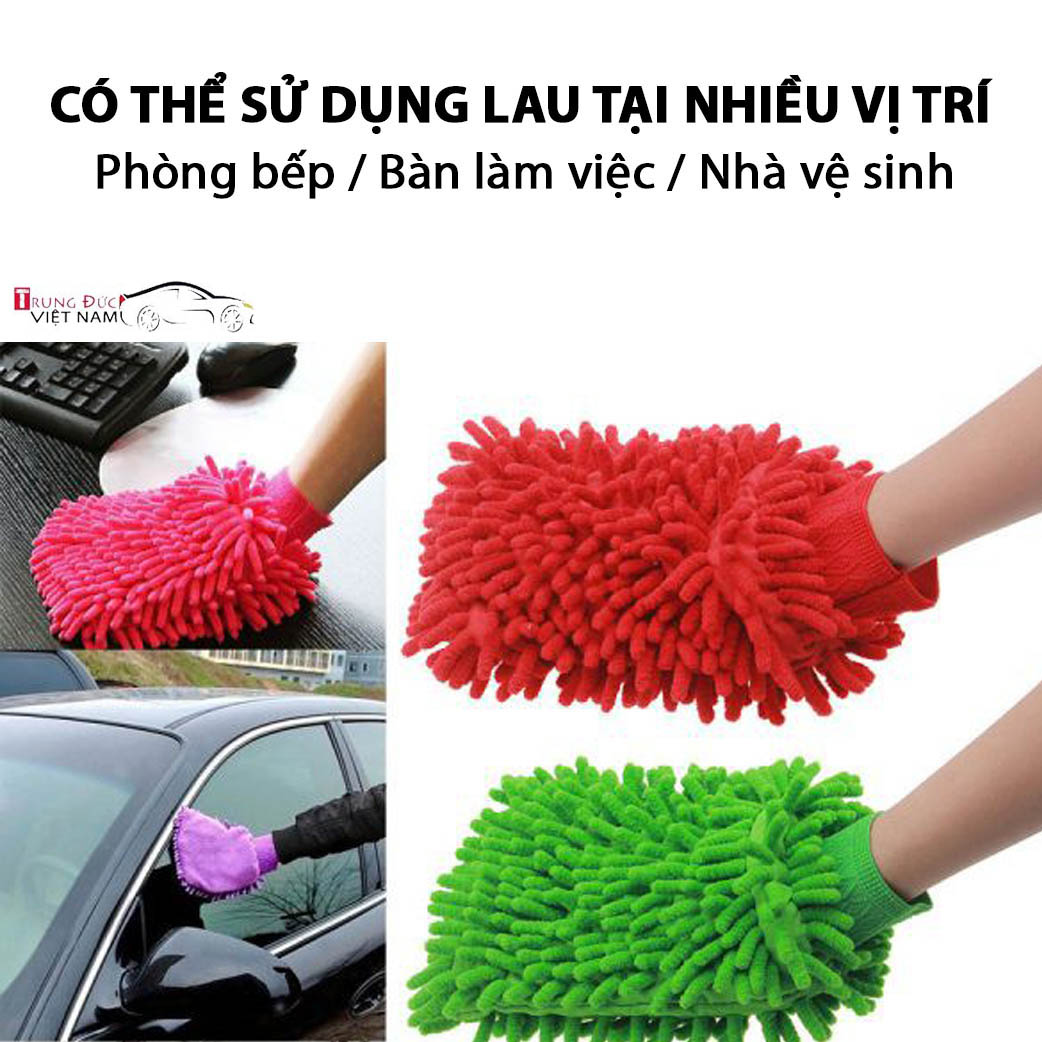 Găng Tay Rửa Xe ( giao màu ngẫu nhiên ) - Hàng Chính Hãng TDVN