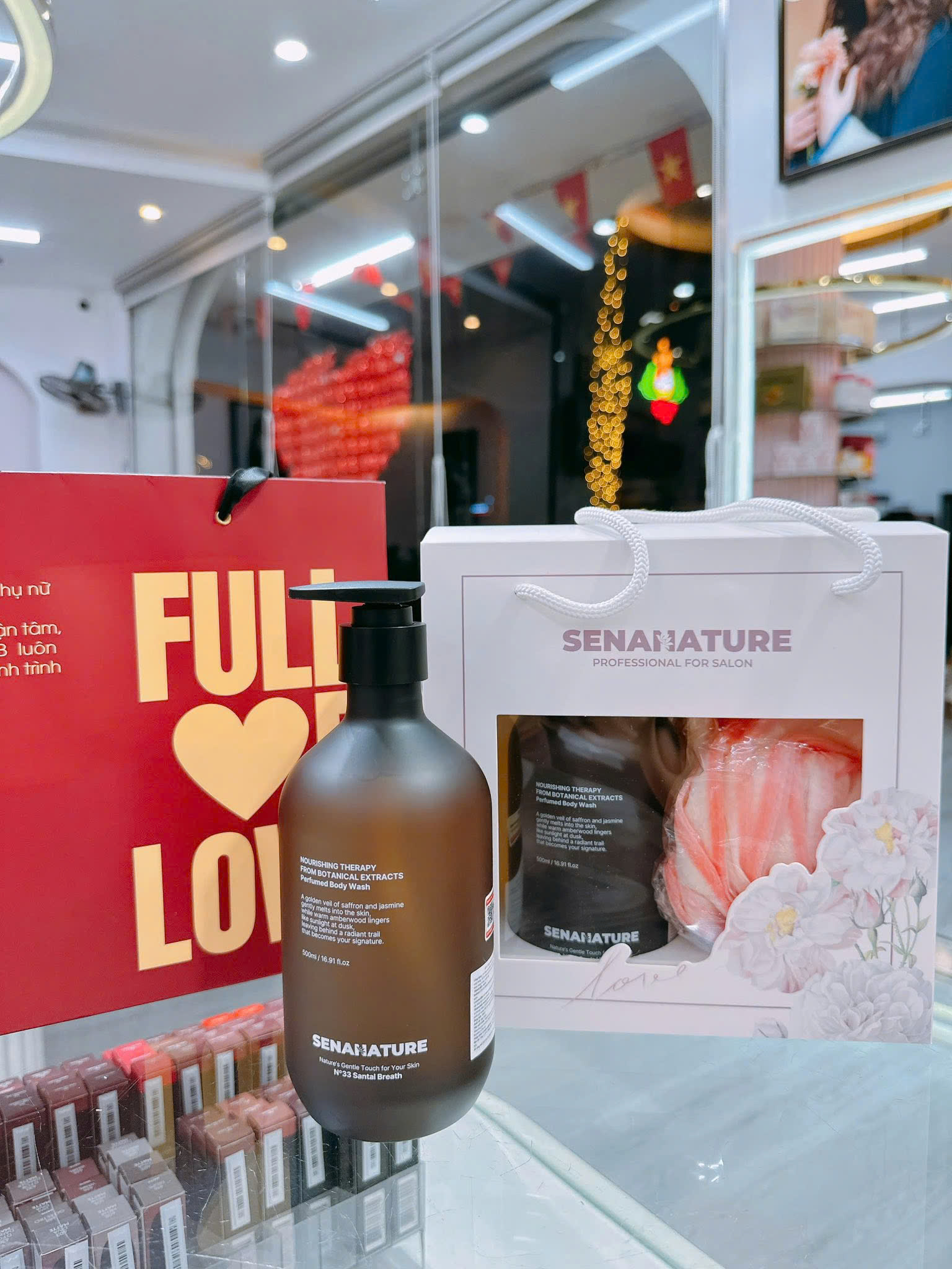 (Tặng 3 nạ) Sữa tắm nước hoa SENANATURE NOURISHING THERAPY FROM BOTANICAL EXTRACTS Perfumed Body Wash 500ml