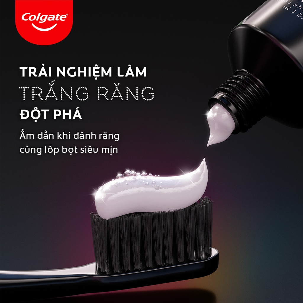 Bộ 4 Kem Đánh Răng Colgate Optic White O2 làm trắng răng đột phá trong 3 ngày với Oxy Hoạt Tính 20g/ tuýp