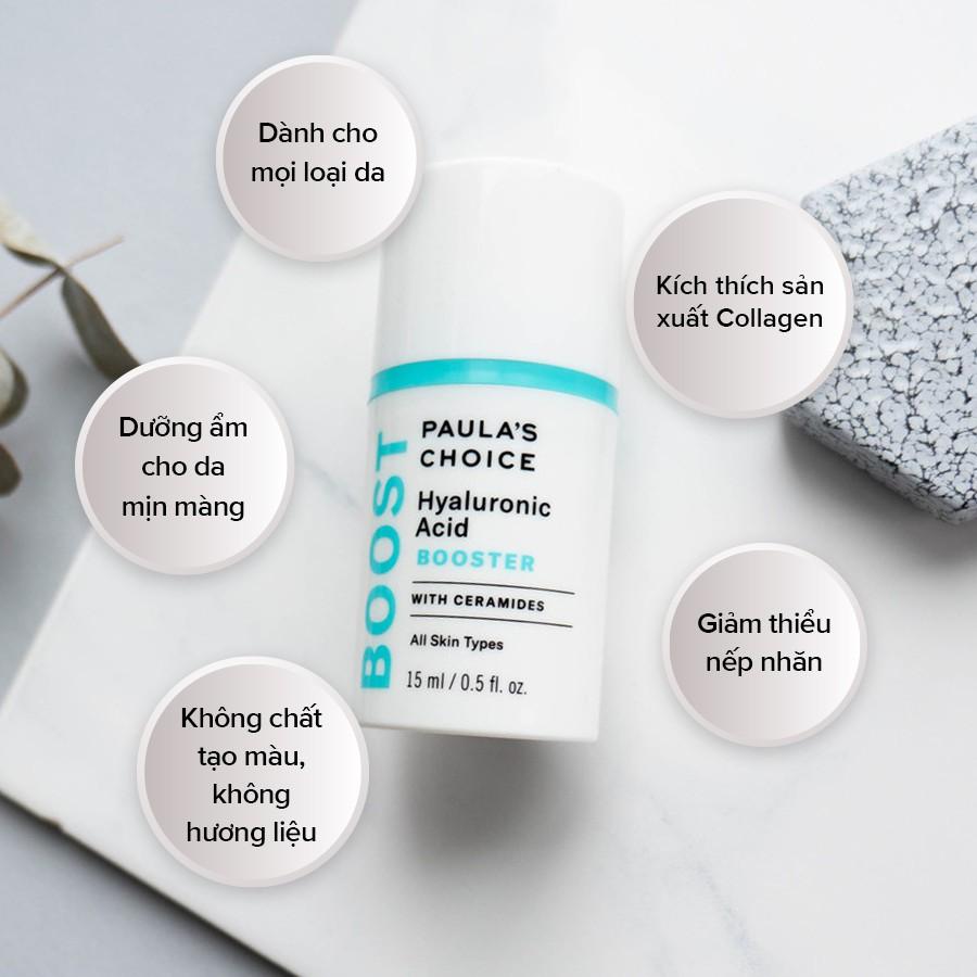 Paula's Choice Hyaluronic Acid Booster - Tinh chất tăng cường cấp ẩm,giảm nhăn và lão hóa chứa 15ml