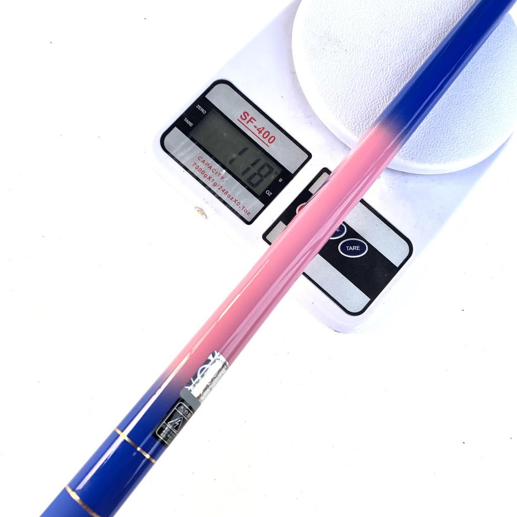 Cần câu tay 6H GW FISHINGTIME , tặng kèm đọt cần , 3m6 - 3m9 - 4m5 - 4m8 Hồng Tím