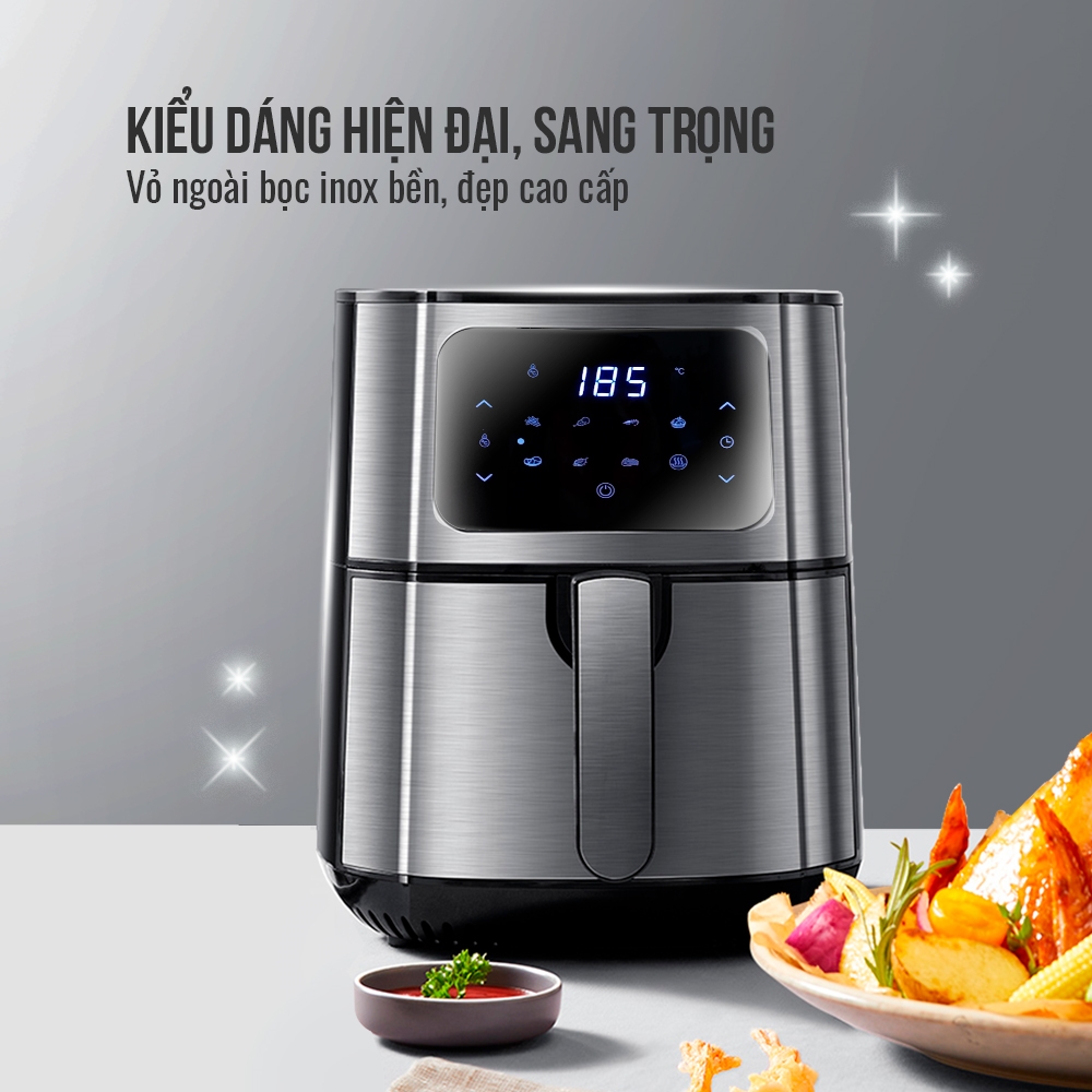 Nồi chiên không dầu Elmich AFE-3946OL 5.5 Lít - Hàng Chính Hãng